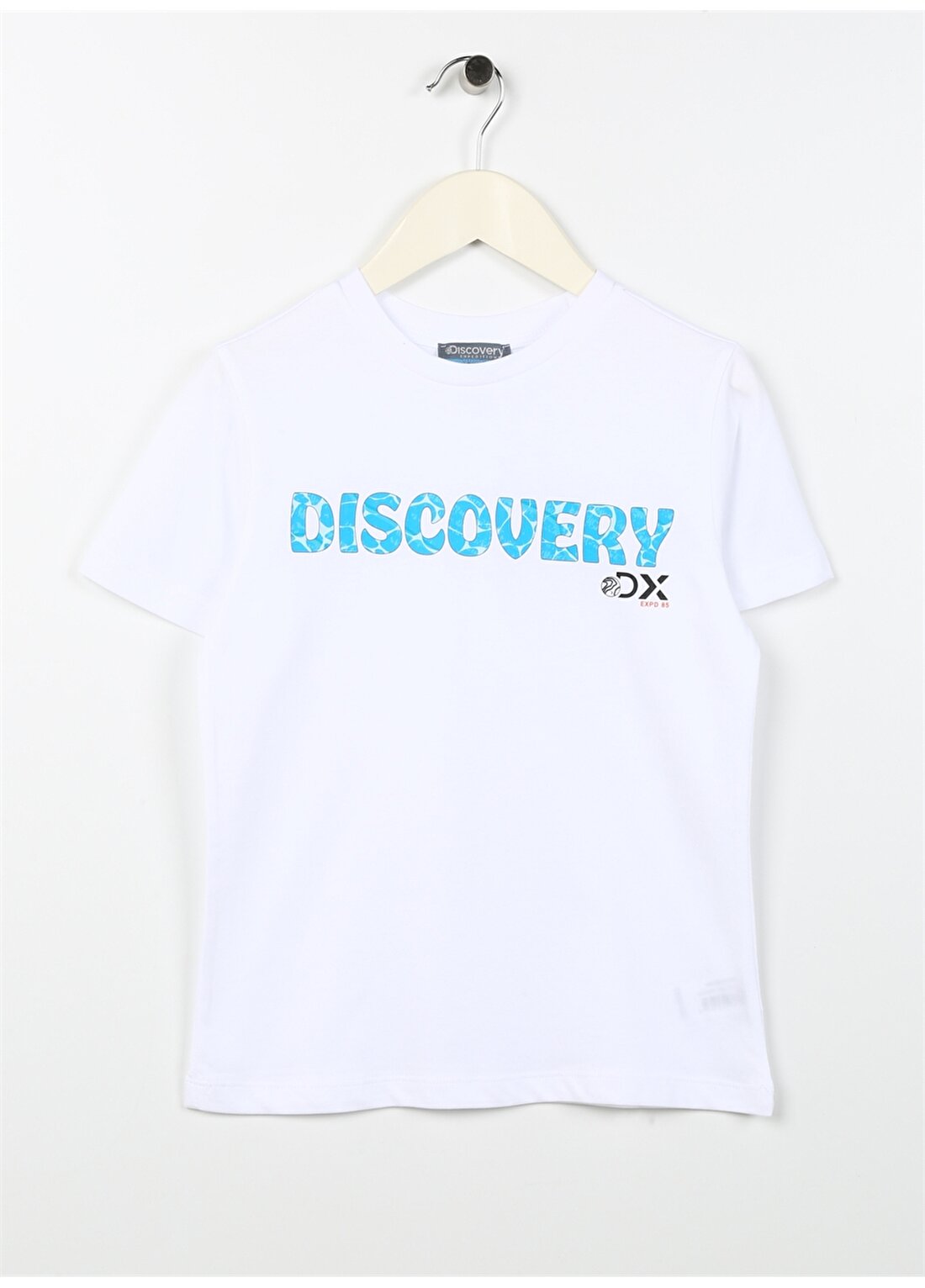 Discovery Expedition Beyaz Erkek Çocuk Bisiklet Yaka Kısa Kollu Baskılı T-Shirt HOLDEN BOY
