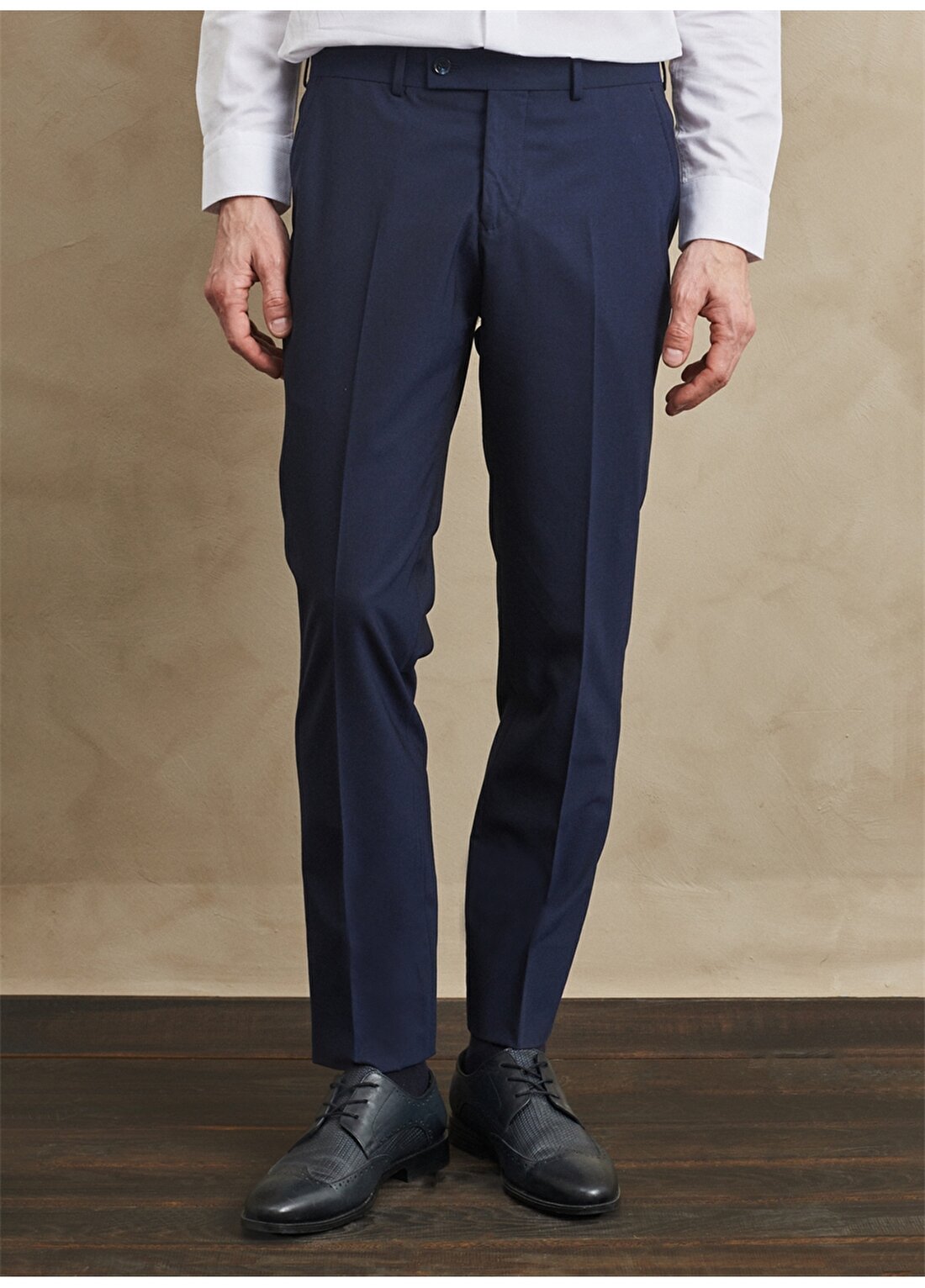 Altınyıldız Classics Normal Bel Dar Paça Slim Fit Lacivert Erkek Pantolon 4A0100000002