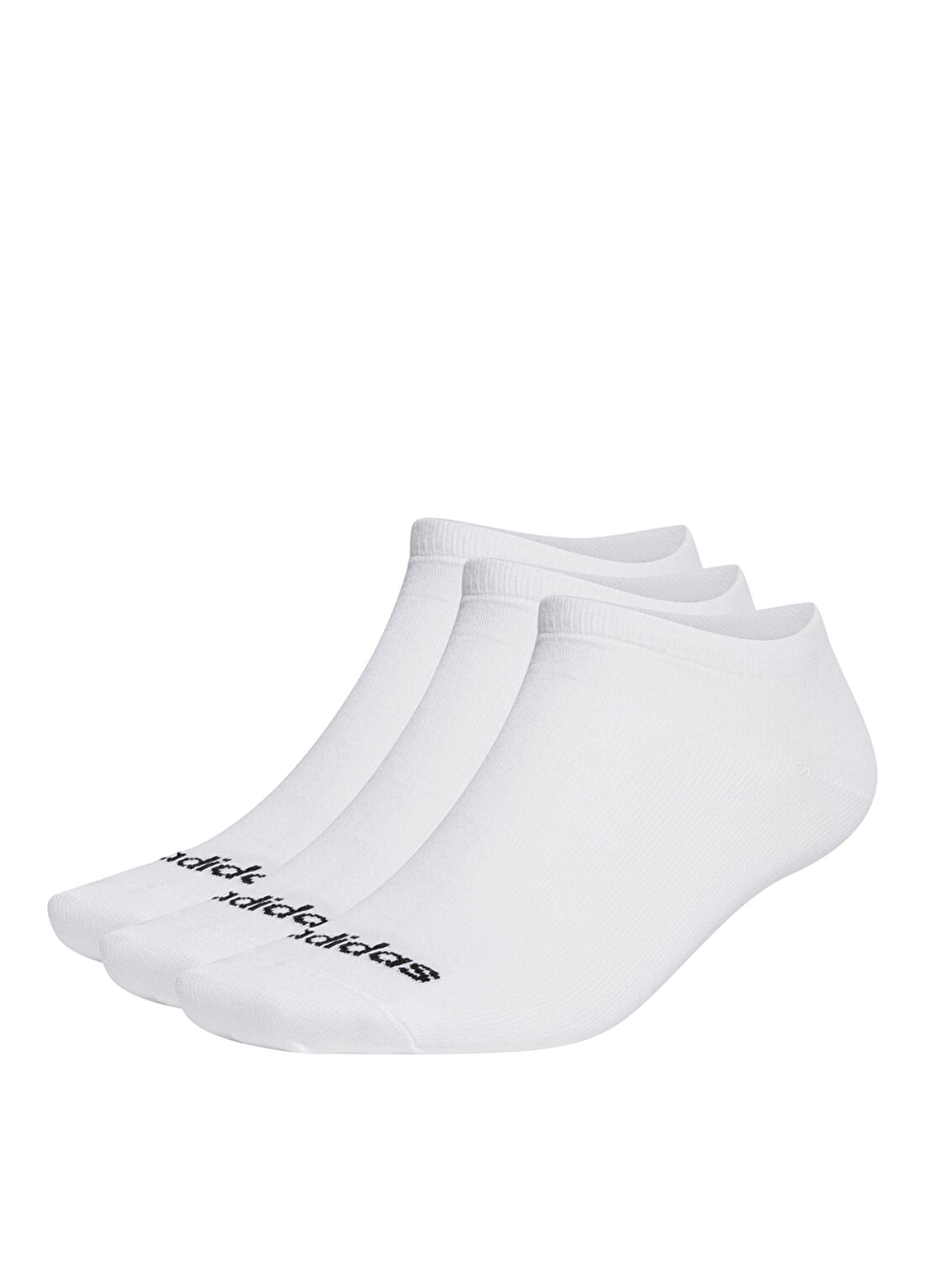 Adidas Beyaz - Siyah Unisex 3Lü Spor Çorap HT3447 T LIN LOW 3P
