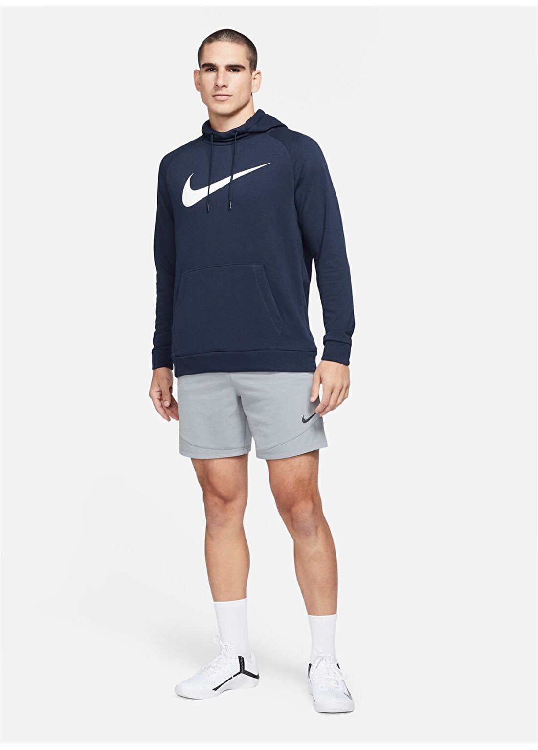 Nike Lacivert Erkek Sweatshirt CZ2425-451 M NK DF HDIE PO SWSH