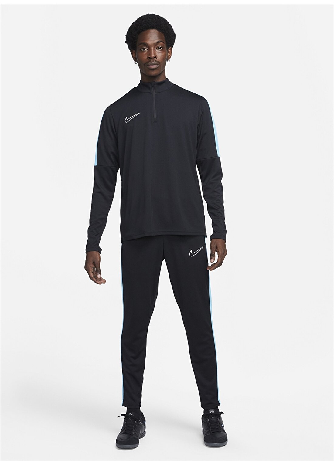 Nike Dik Yaka Siyah Erkek Sweatshırt DX4294-011 M NK DF ACD23 DRIL TOP B