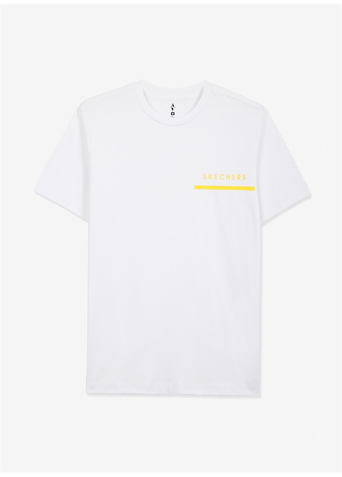 Skechers Yuvarlak Yaka Düz Beyaz Erkek T-Shirt S221052-100 M Graphic Tee Chest Pri