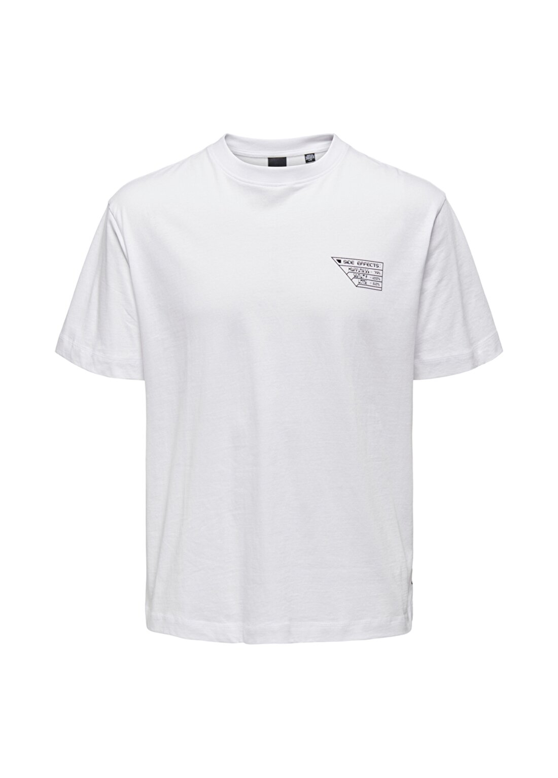 Only & Sons O Yaka Baskılı Beyaz Erkek T-Shirt 22026041_ONSANIR RLX SS TEE