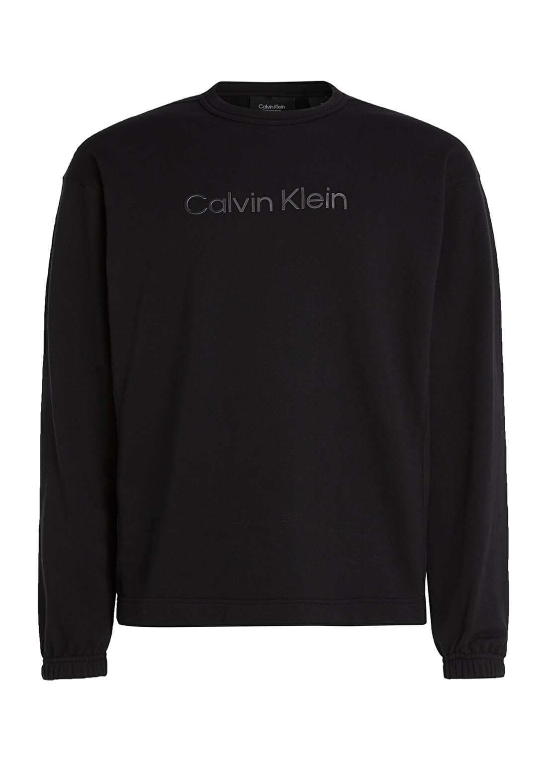 Calvin Klein Bisiklet Yaka Siyah Erkek Sweatshırt 00GMS3W302 PW - Pullover