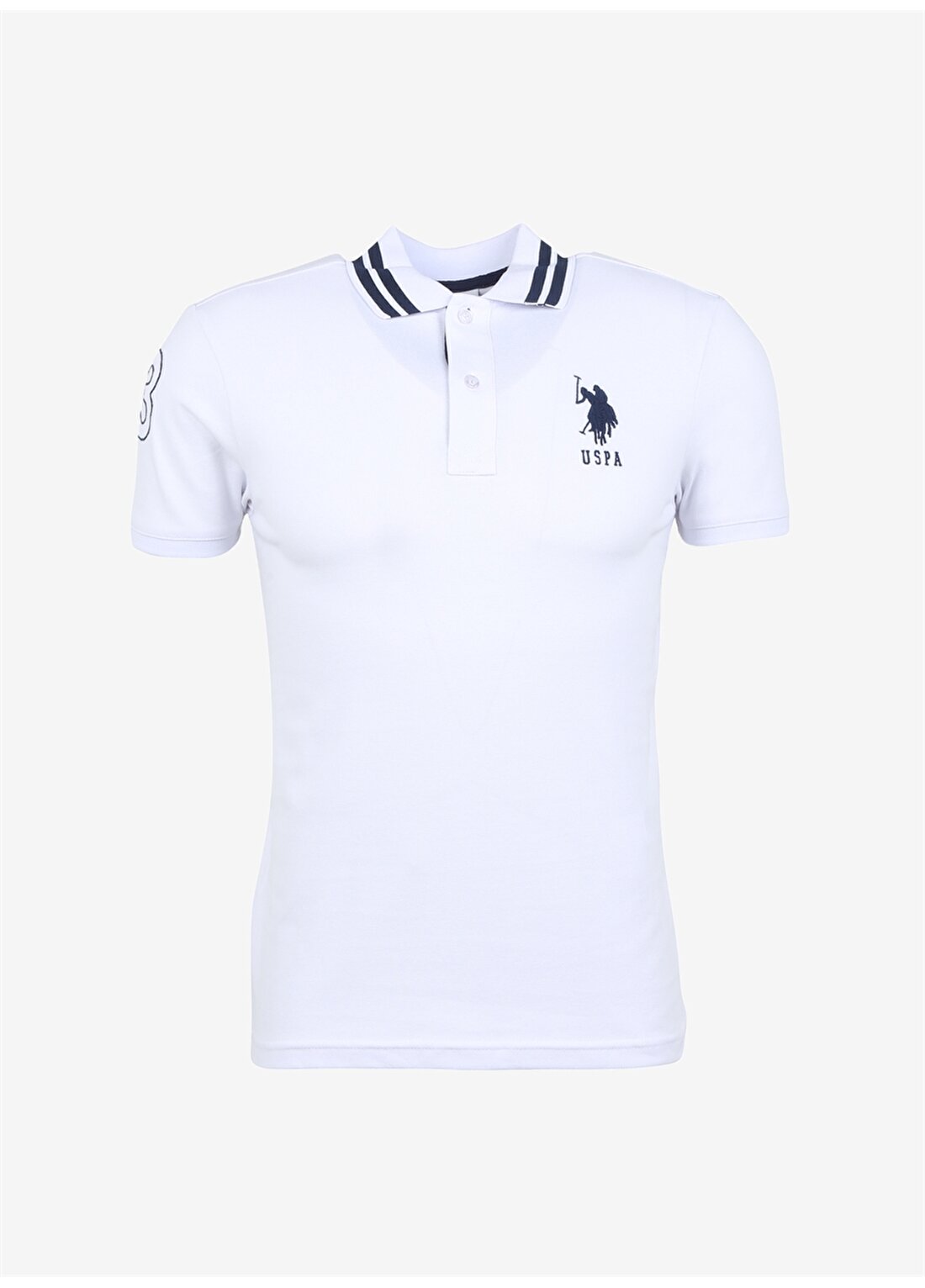 U.S. Polo Assn. Polo Yaka Beyaz Erkek T-Shirt GSD01IY023