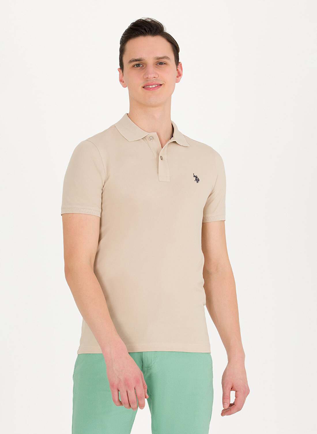 U.S. Polo Assn. Taş Erkek Polo T-Shirt GTP04IY023