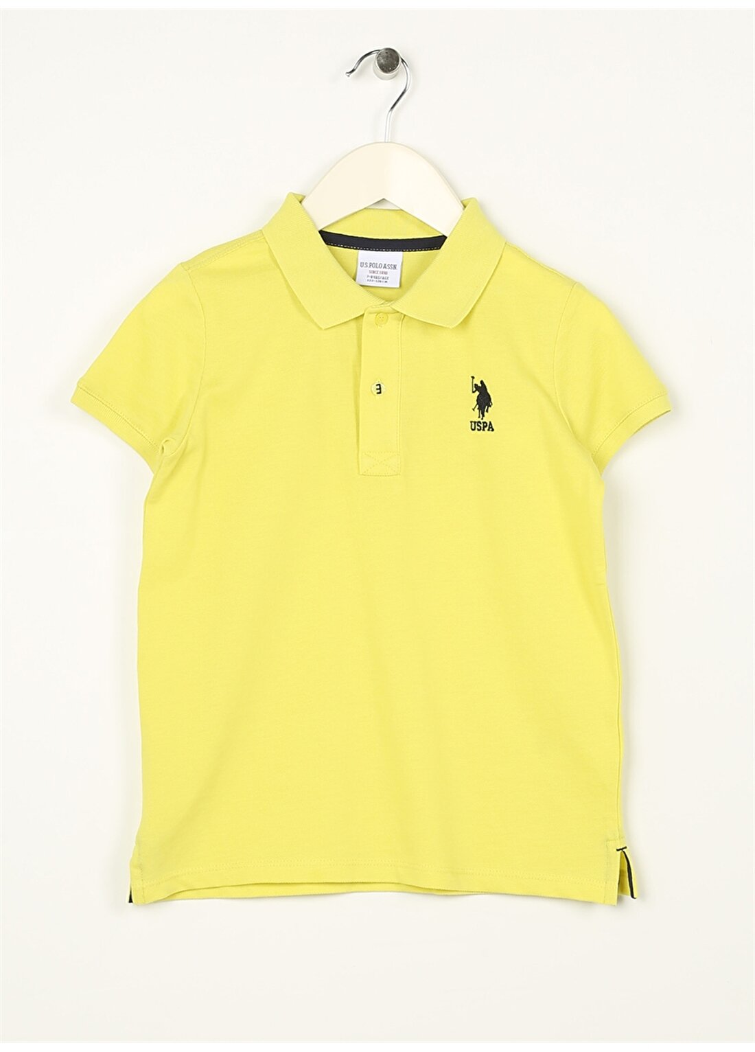 U.S. Polo Assn. Yeşil Erkek Çocuk Polo Yaka Kısa Kollu Düz Polo T-Shirt TP01IY023