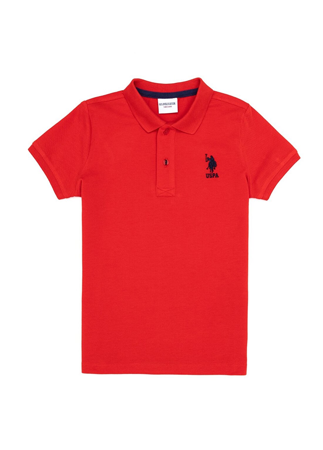 U.S. Polo Assn. Kırmızı Erkek Çocuk Polo Yaka Kısa Kollu Düz Polo T-Shirt TP01IY023