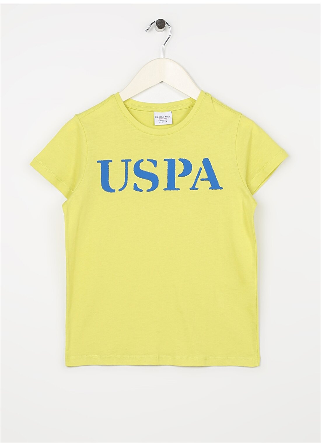 U.S. Polo Assn. Baskılı Açık Yeşil Erkek Çocuk T-Shirt GEARTKIDSIY023