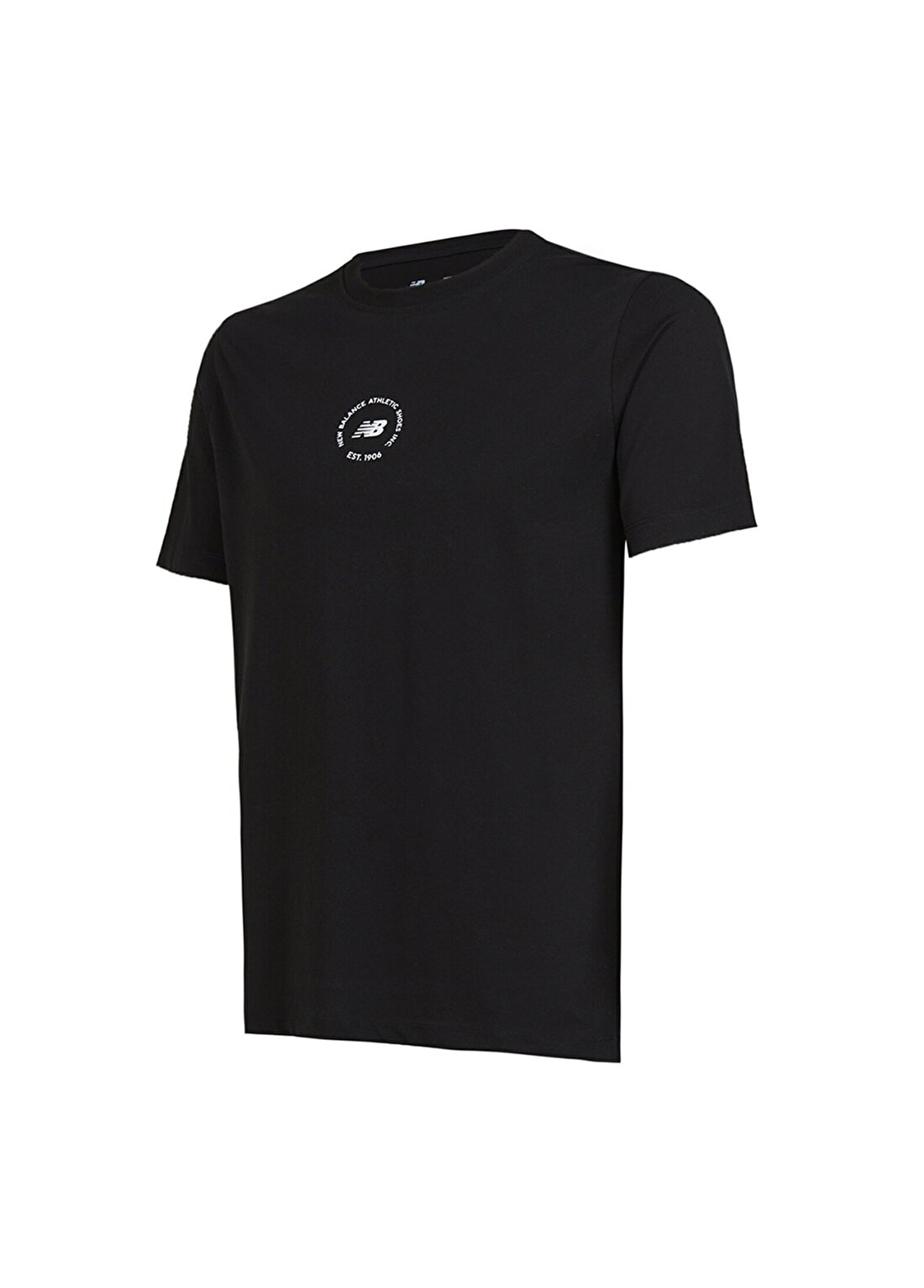 New Balance Yuvarlak Yaka Düz Siyah Erkek T-Shirt UNT1311-BK