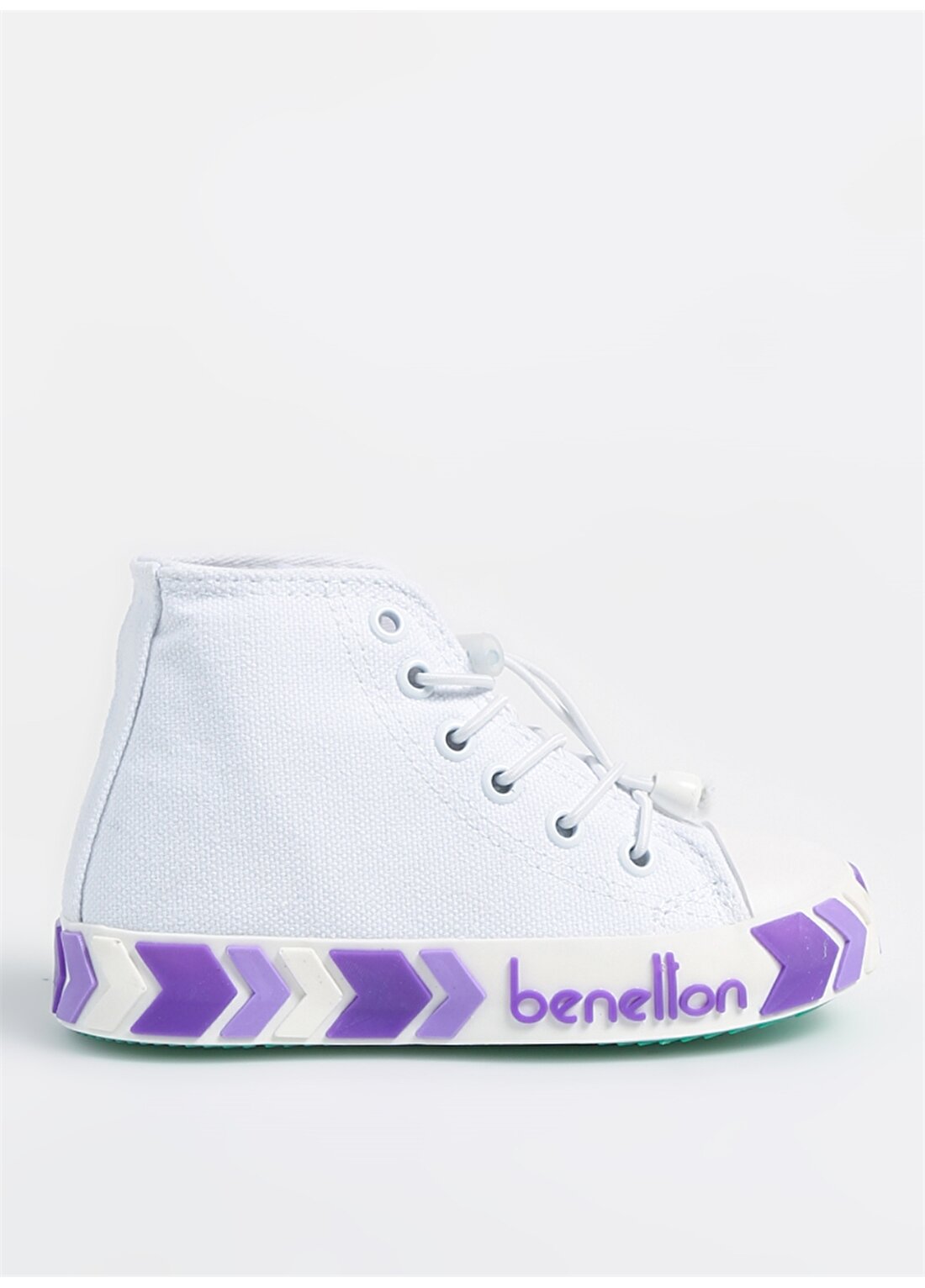 Benetton Beyaz - Lila Kız Çocuk Sneaker BN-30647
