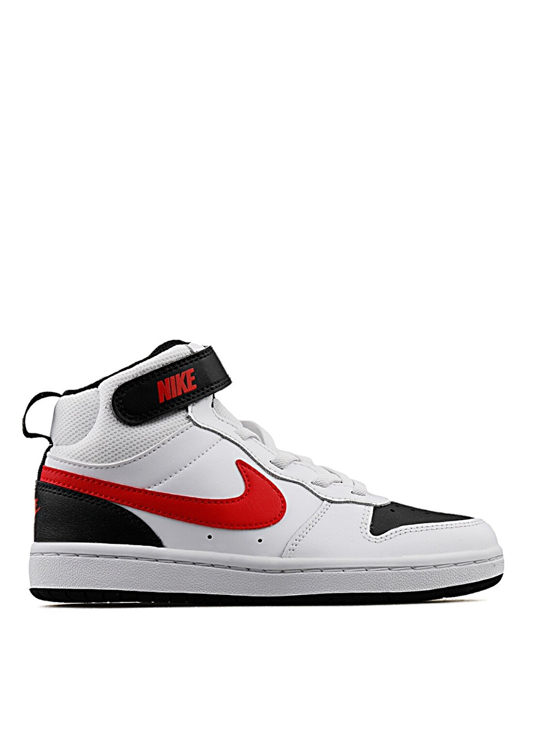 Nike Çocuk Beyaz - Siyah Yürüyüş Ayakkabısı CD7783-110 COURT BOROUGH MID 2 (PSV