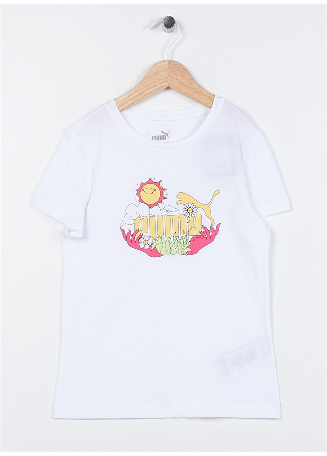 Puma Düz Beyaz Kız Çocuk T-Shirt 67996703 Girl S TEE