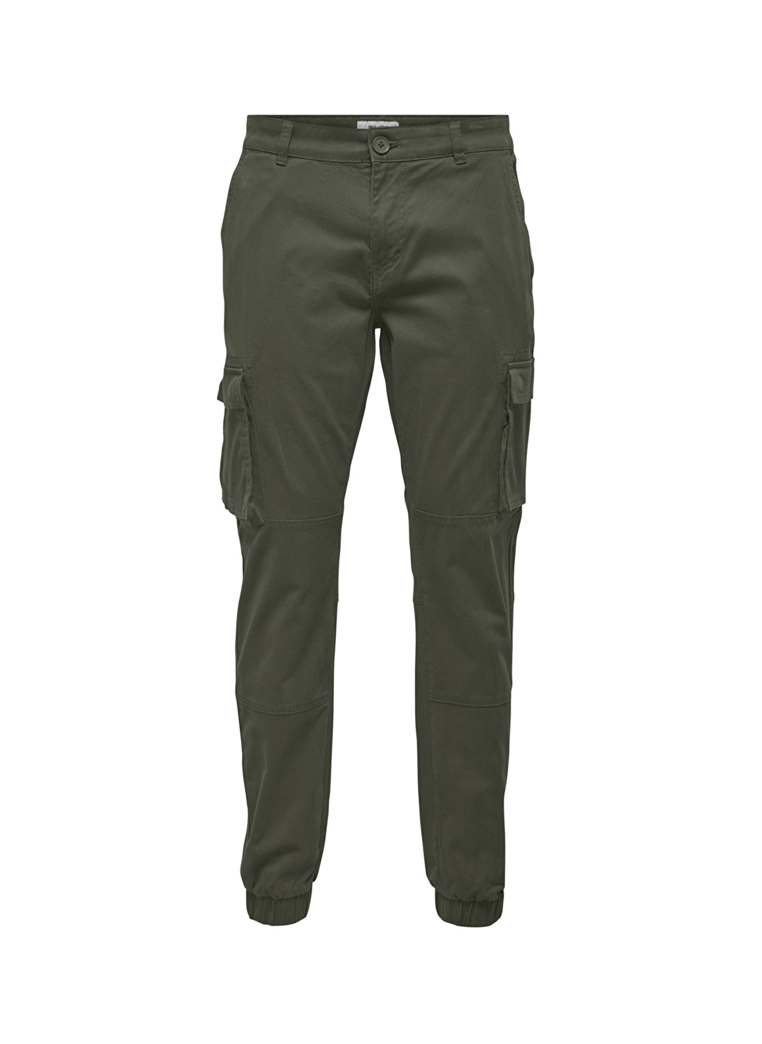 Only & Sons Lastikli Paça Yeşil Erkek Kargo Pantolon ONSCAM STAGE CARGO CUFF PK 6687 NOO