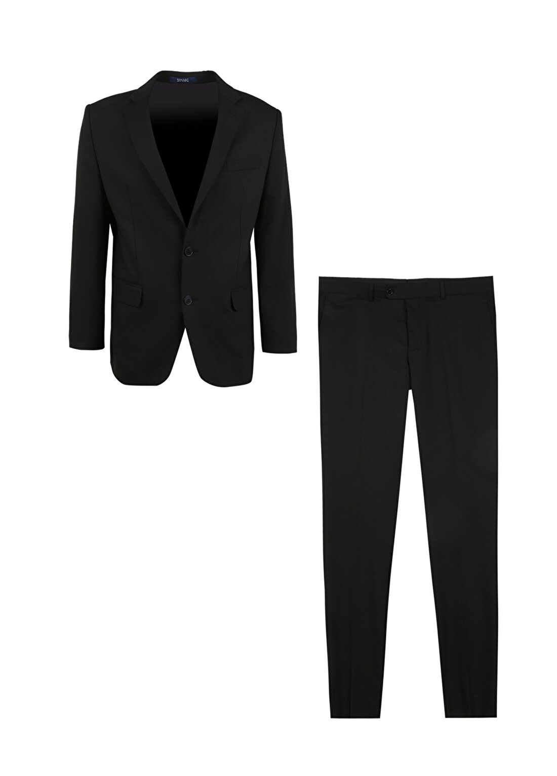 Süvari Siyah Erkek Mono Yaka Regular Fit Takım Elbise TK1000400378