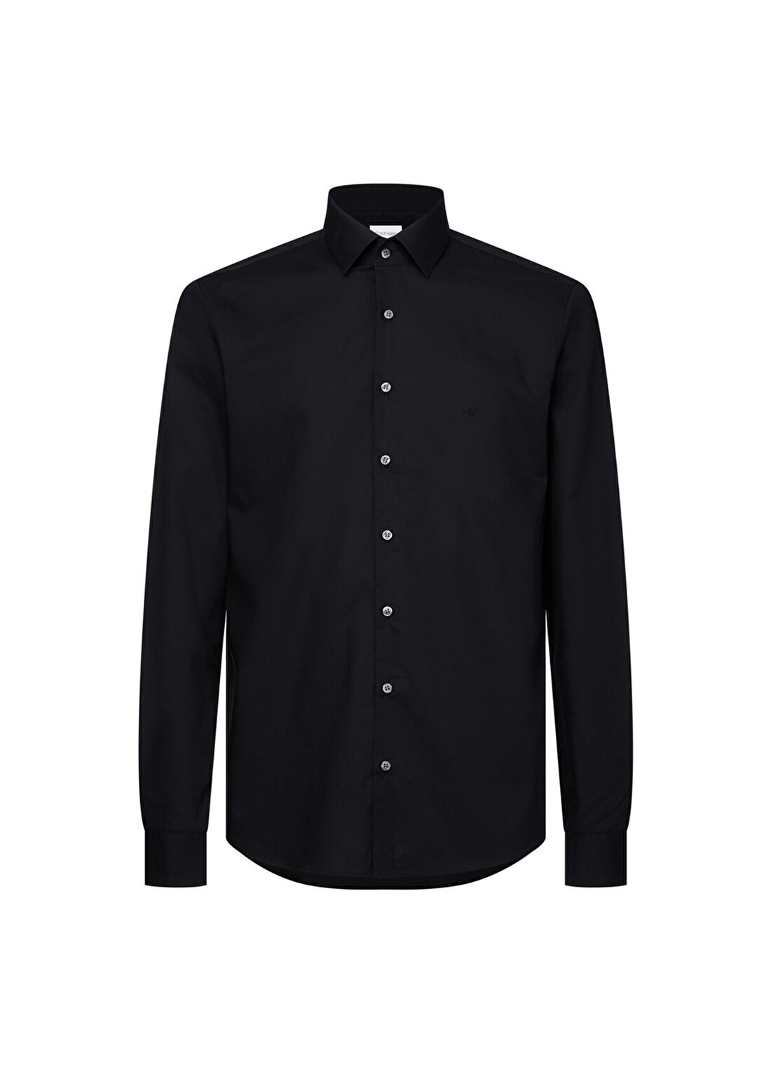 Calvin Klein Düğmeli Yaka Siyah Erkek Gömlek K10K103025001