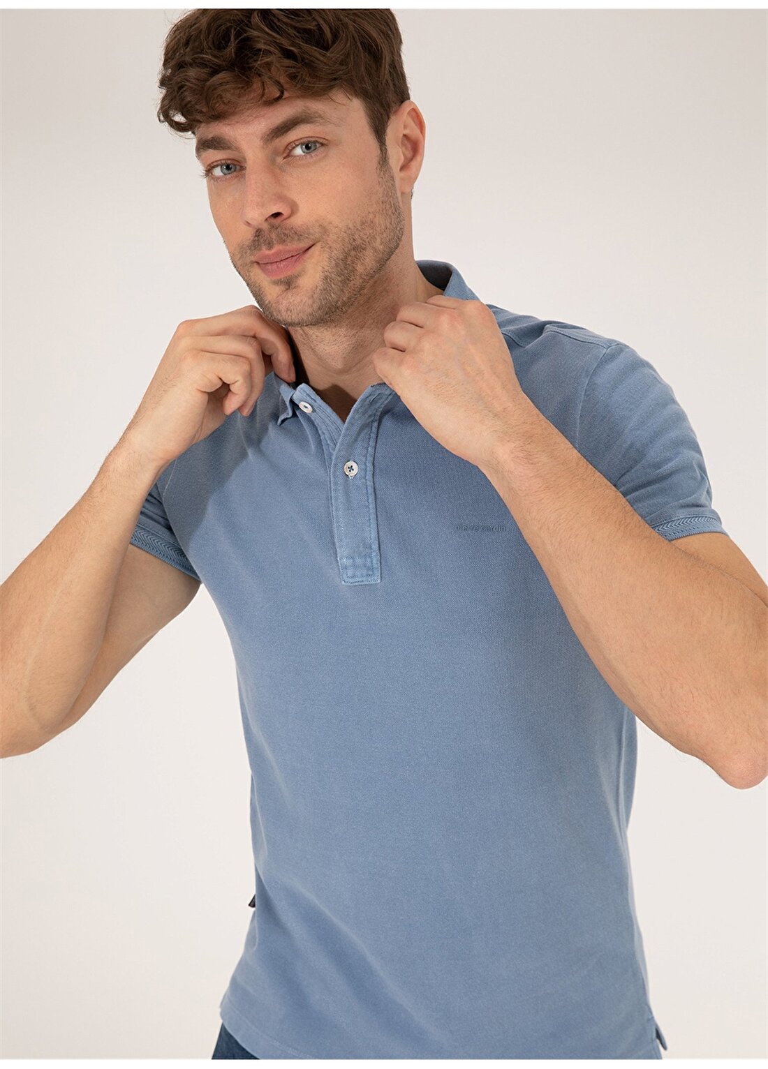 Pierre Cardin Koyu Mavi Erkek Polo T-Shirt JUSTIN