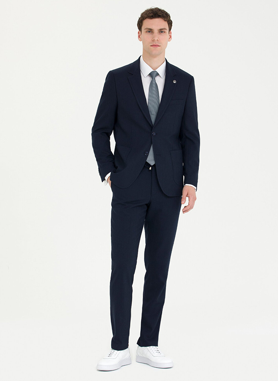 Pierre Cardin Normal Bel Slim Fit Lacivert Erkek Takım Elbise R20036/ST