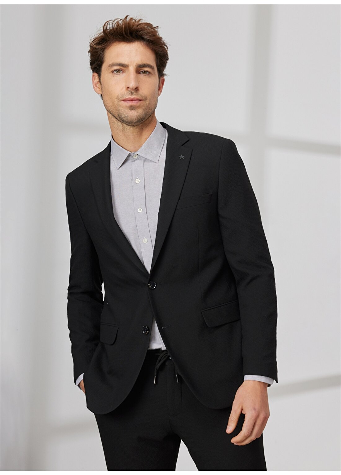 Altınyıldız Classics Normal Bel Slim Fit Siyah Erkek Takım Elbise 4A3023200017