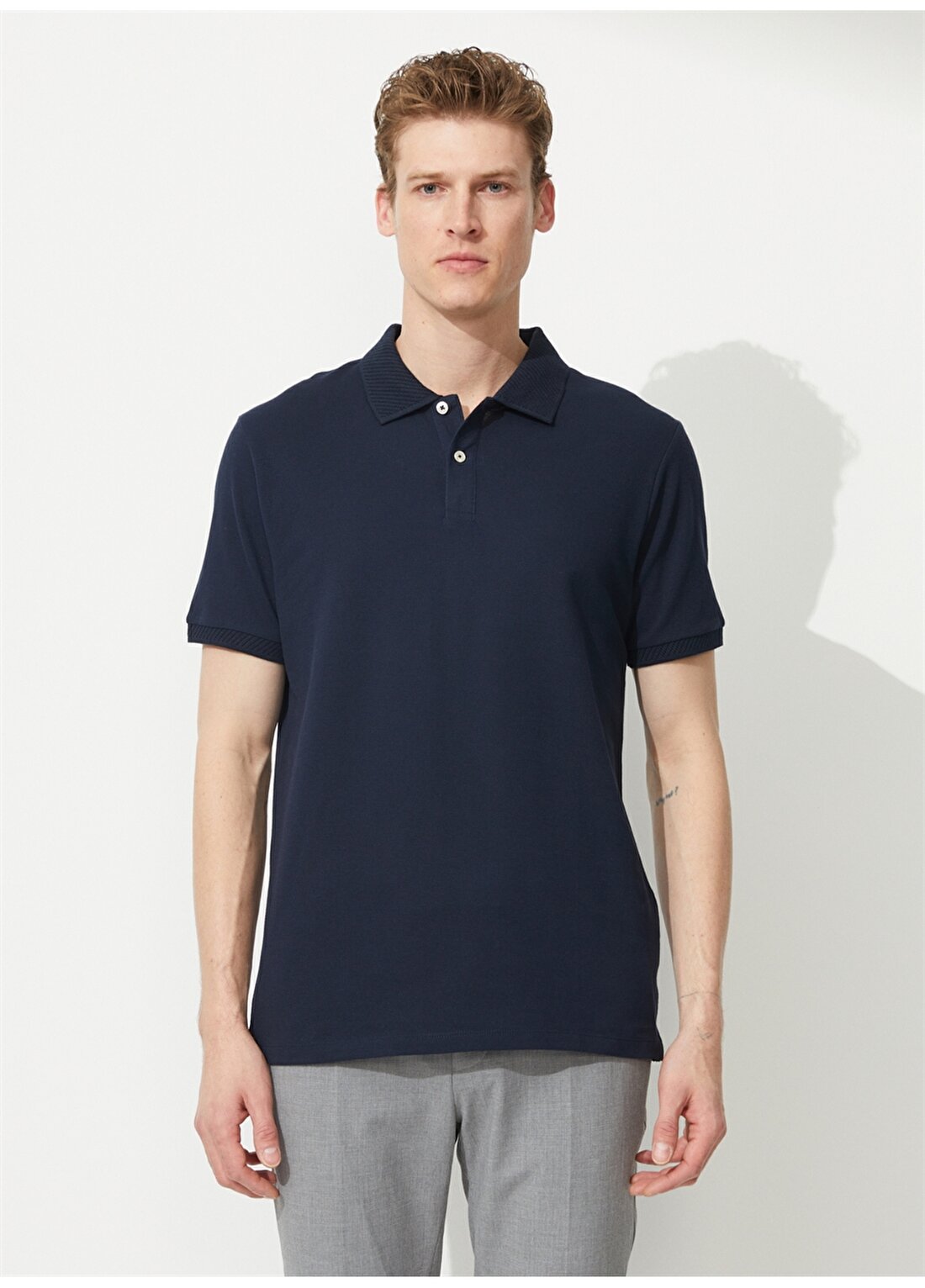 Altınyıldız Classics Koyu Lacivert Erkek Polo T-Shirt 4A9000000001