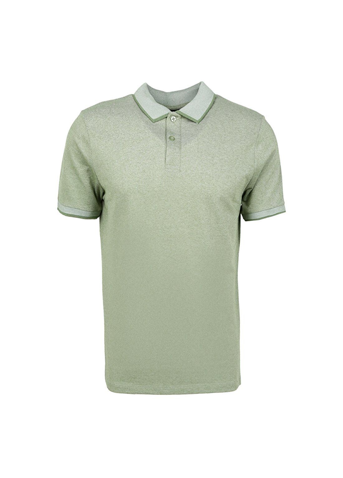 Altınyıldız Classics Yeşil - Beyaz Erkek Polo T-Shirt 4A9000000003