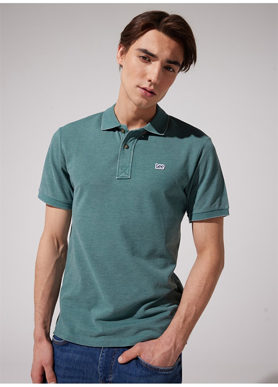 Lee Polo Yaka Yeşil Erkek T-Shirt L231369300_Polo Yaka Tshirt