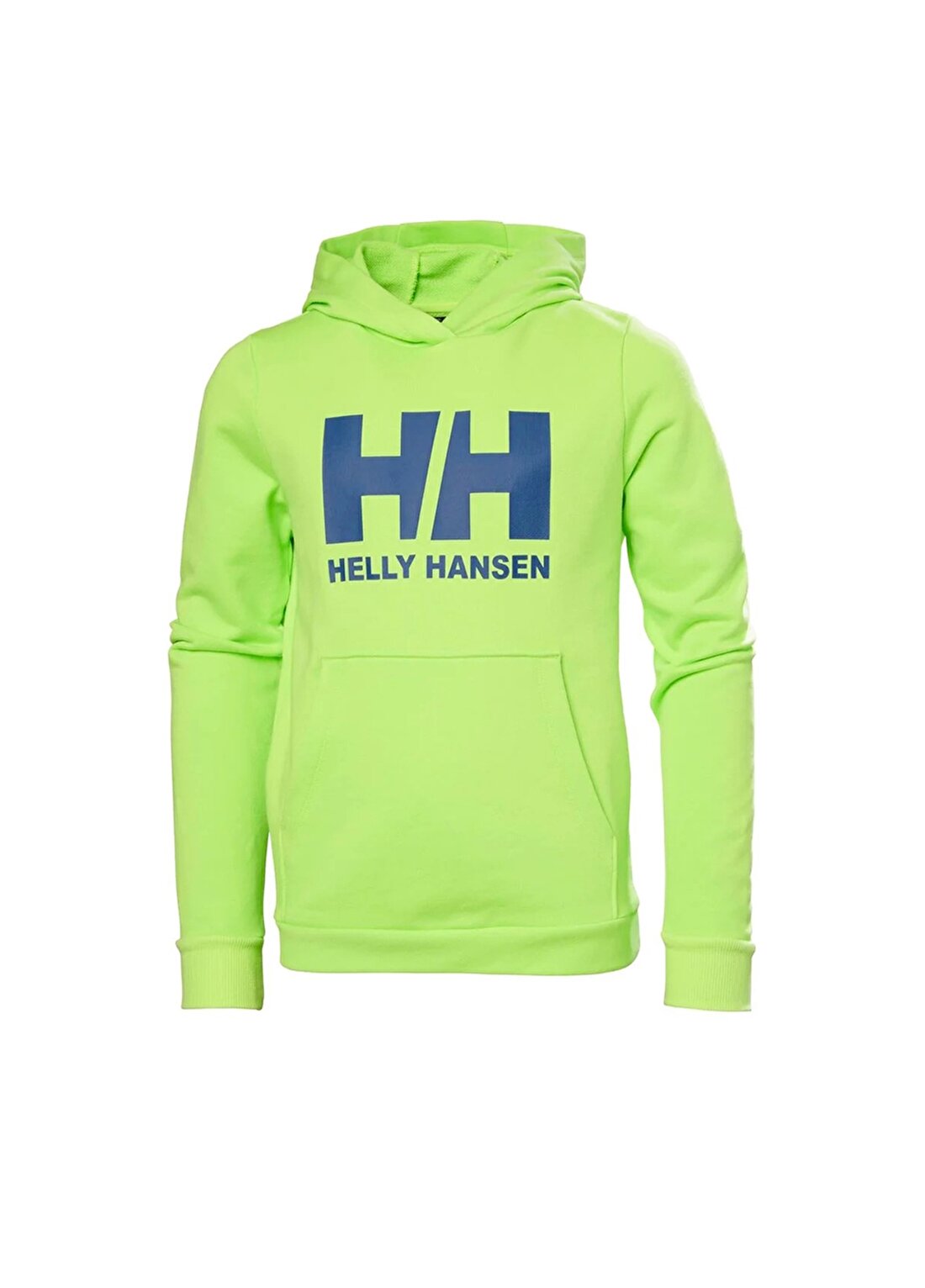 Helly Hansen Fıstık Erkek Çocuk Kapüşonlu Uzun Kollu Sweatshirt GREEN JR HH LOGO HOODIE 2.0