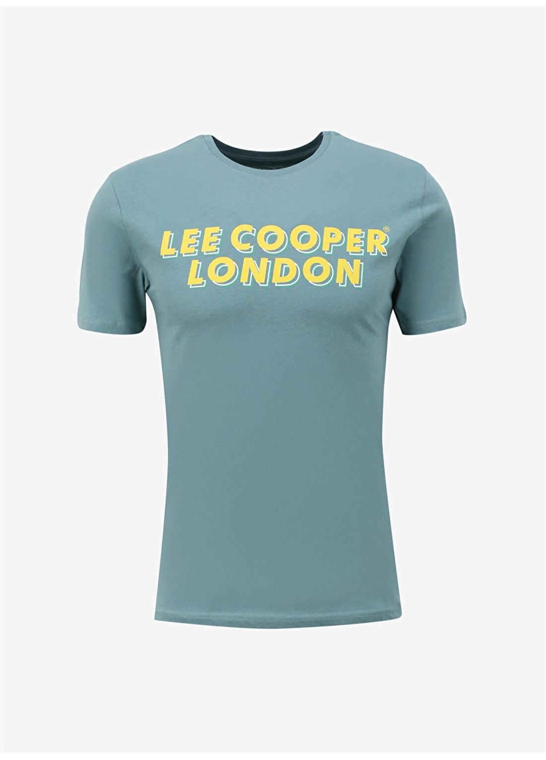 Lee Cooper Bisiklet Yaka Çağla Erkek T-Shirt 232 LCM 242028 MIKE ÇAĞLA YEŞİLİ