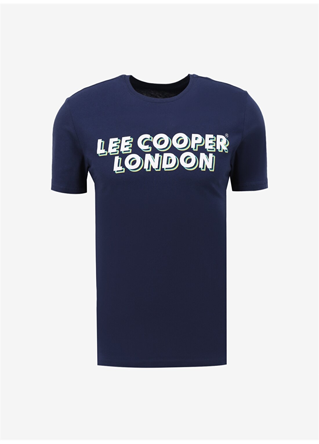 Lee Cooper Bisiklet Yaka Lacivert Erkek T-Shirt 232 LCM 242028 MIKE LACİVERT