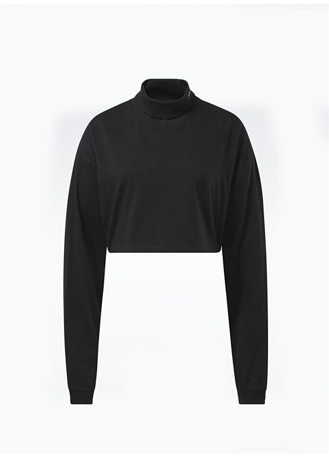 Reebok Yuvarlak Yaka Düz Siyah Kadın T-Shirt HS0400 CL WDE COTTON LONGS