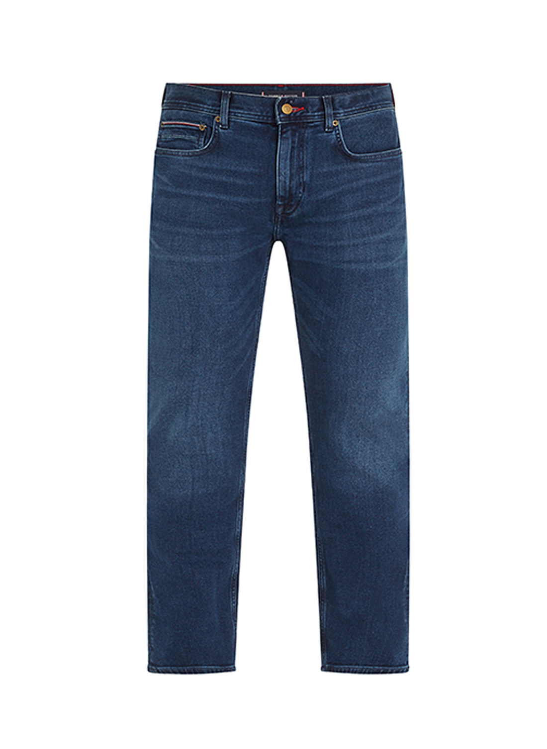 Tommy Hilfiger Normal Bel Normal Paça Straight Mavi Erkek Denim Pantolon MW0MW267811BS