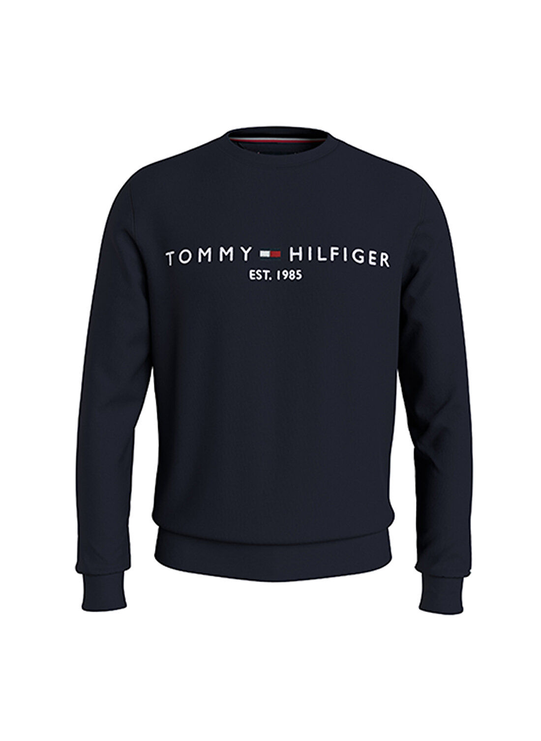 Tommy Hilfiger Bisiklet Yaka Mavi Erkek Sweatshırt MW0MW11596DW5