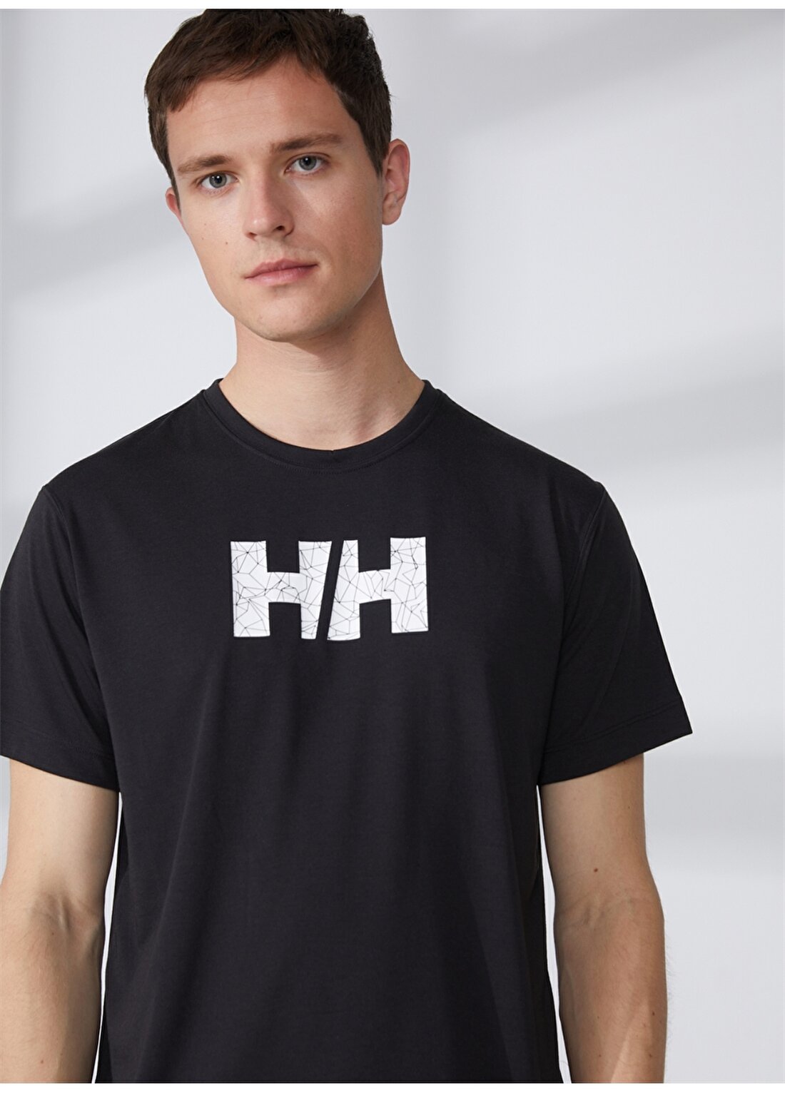 Helly Hansen Bisiklet Yaka Siyah Erkek T-Shirt HHA.53975_FAST T-SHIRT
