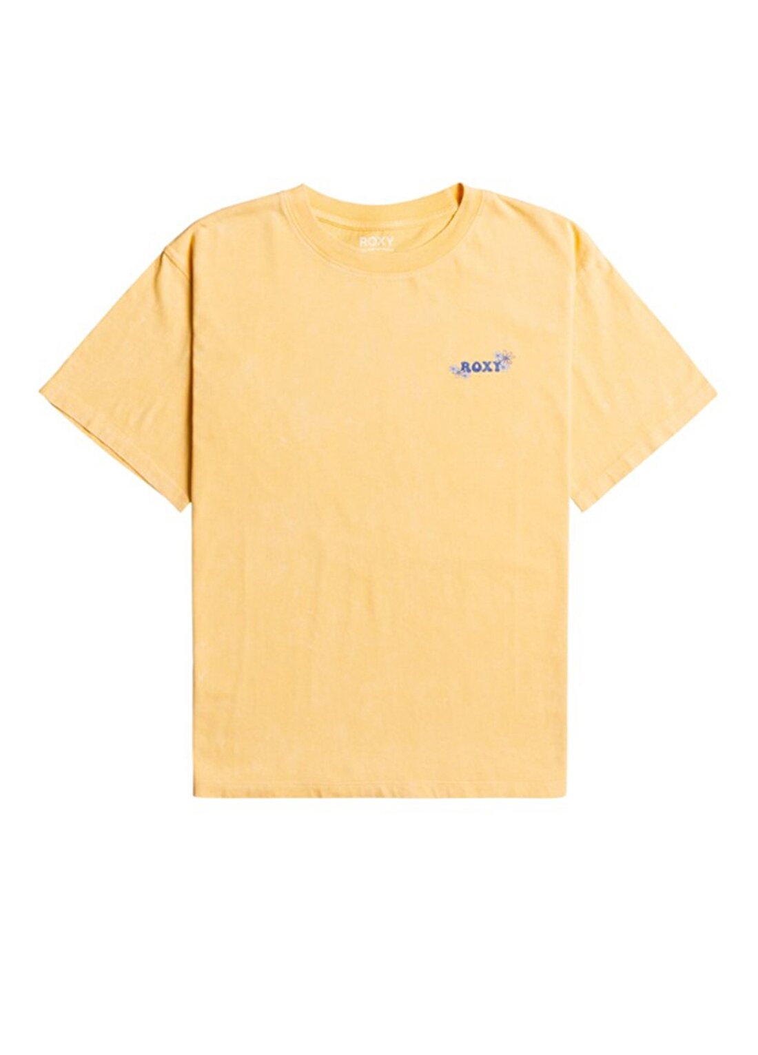 Quiksilver Bisiklet Yaka Sarı Kadın T-Shirt ERJZT05481 MOONLIGHT SUN B J TEES