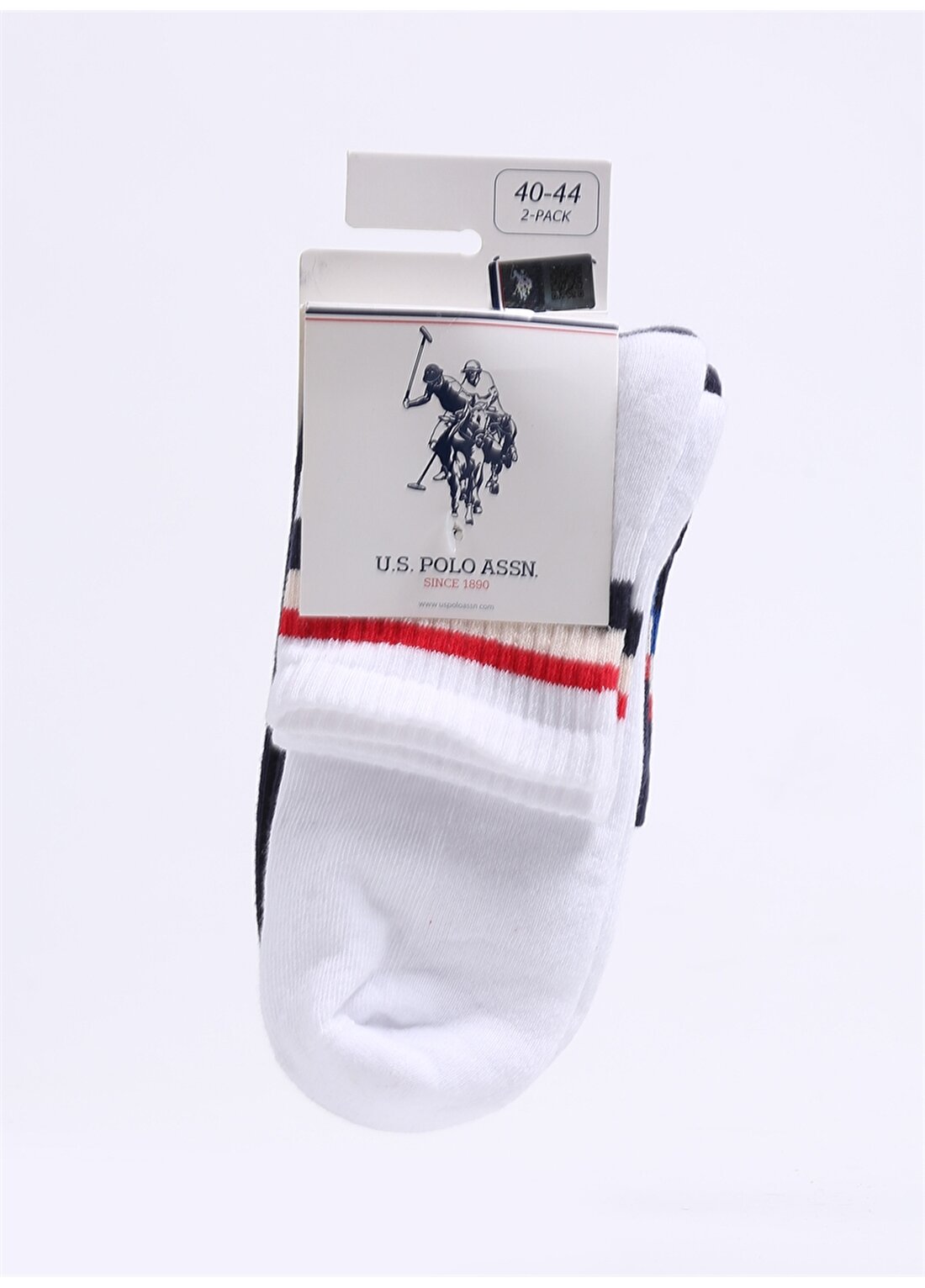 U.S. Polo Assn. Erkek Beyaz Çorap A081SZ013.P02.MADEL