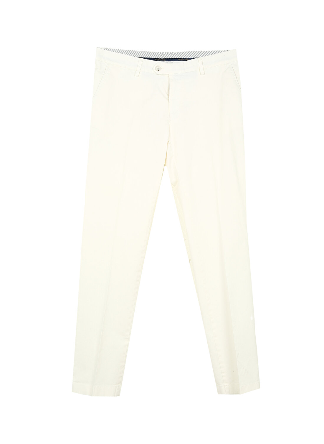 Brooks Brothers Normal Bel Normal Paça Slim Fit Kırık Beyaz Erkek Pantolon BBSP23MPT002