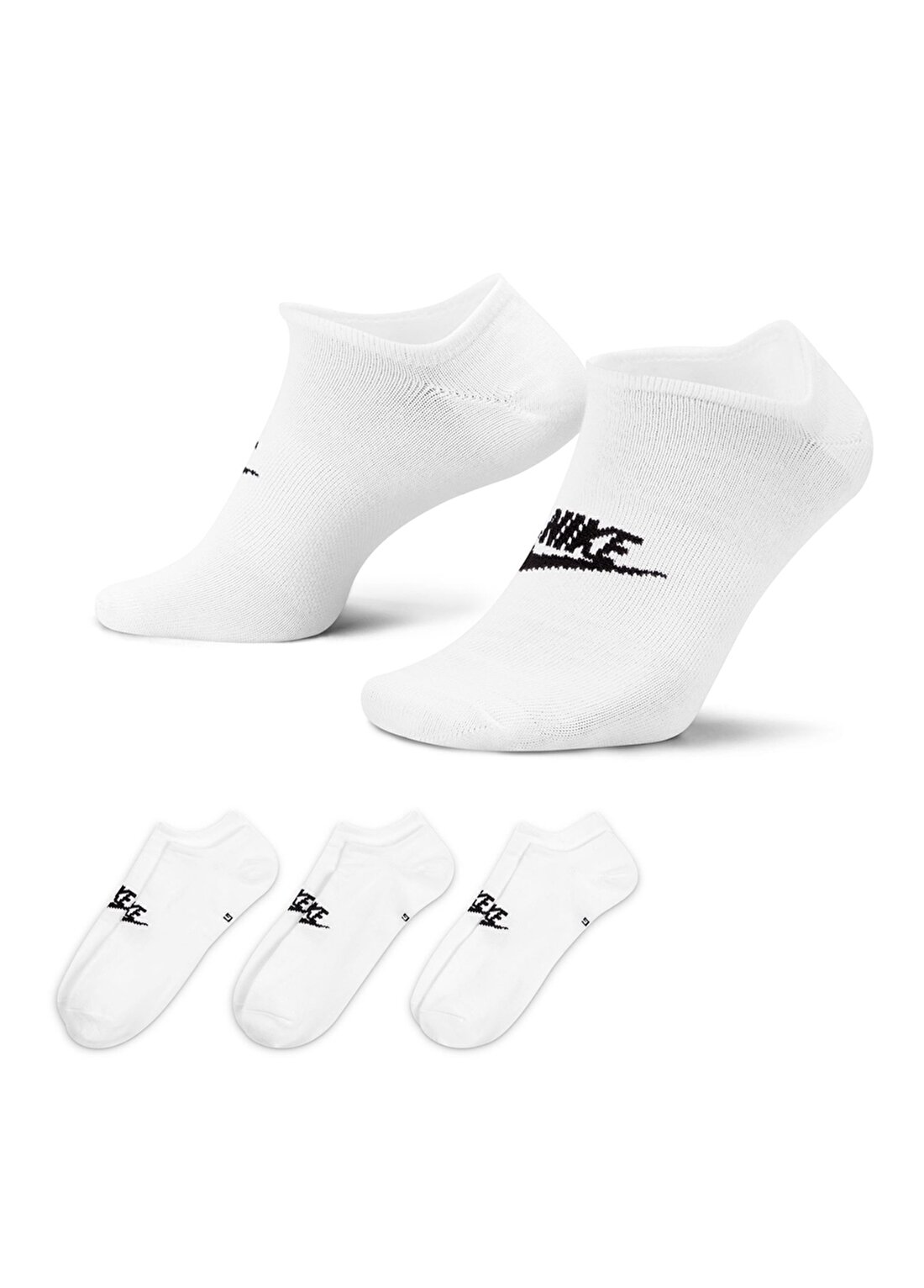 Nike Beyaz Unisex Spor Çorap DX5075-100 U NK NSW EVERYDAY ESS
