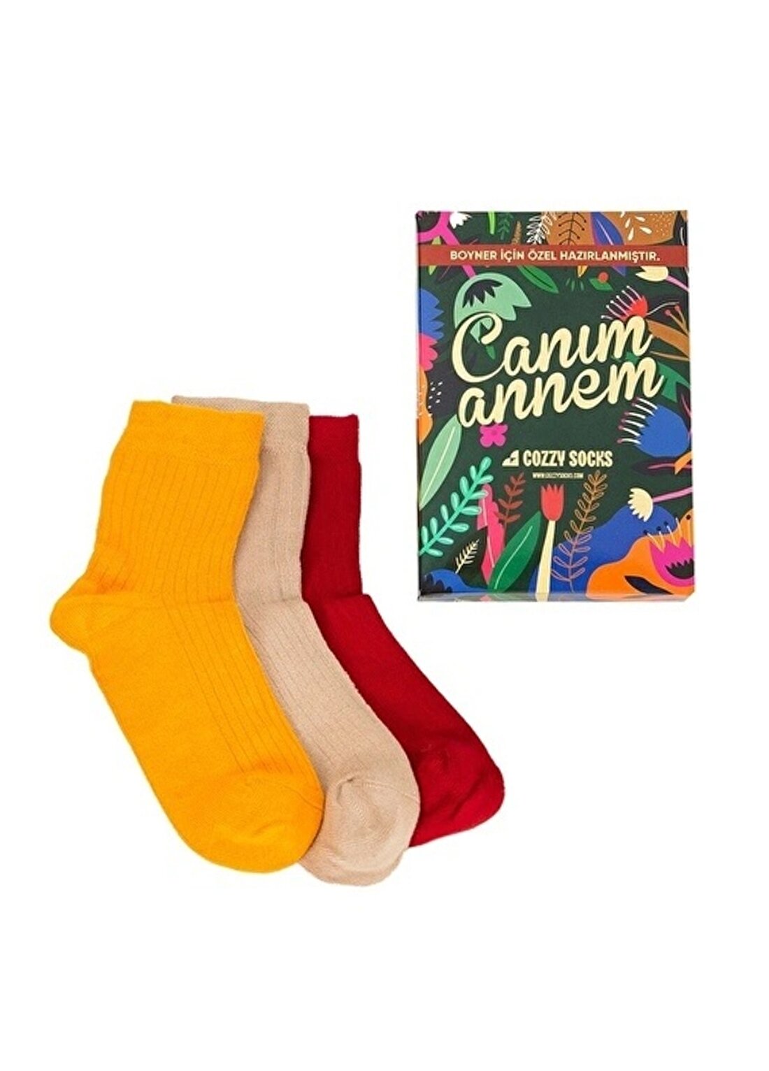 Cozzy Socks Çok Renkli Kadın Çorap COZZY-4354