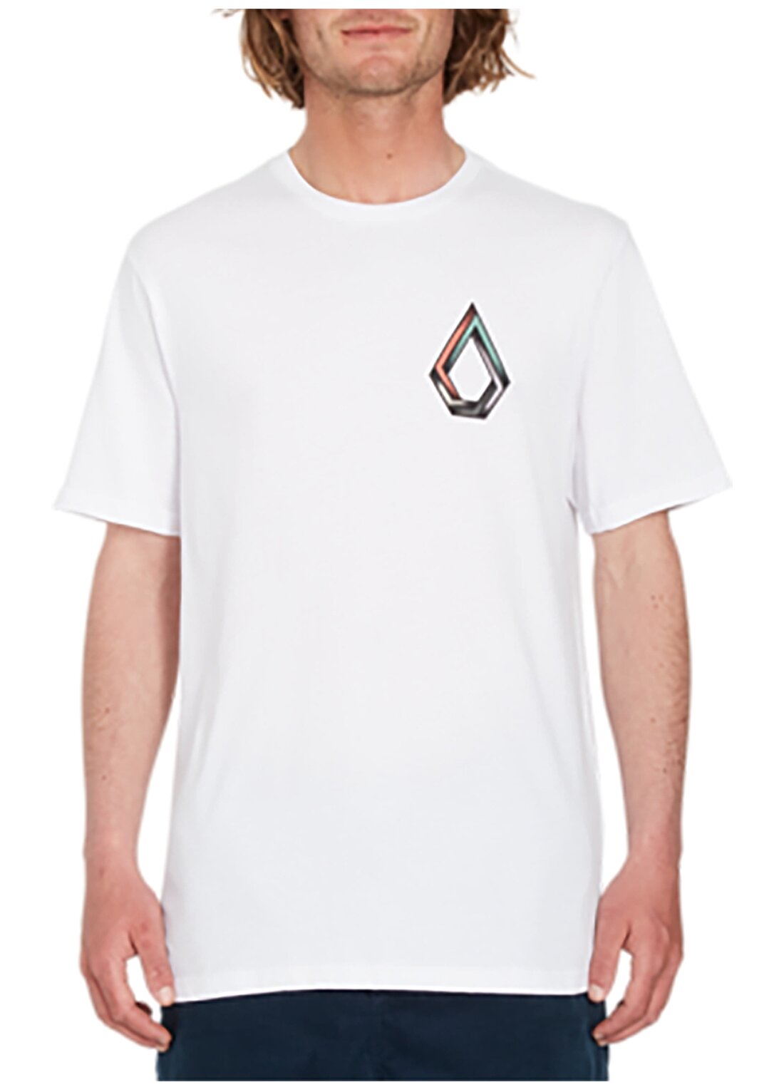 Volcom Beyaz Erkek Bisiklet Yaka T-Shirt A5012306_Volcom Skate Vitals Axel 2