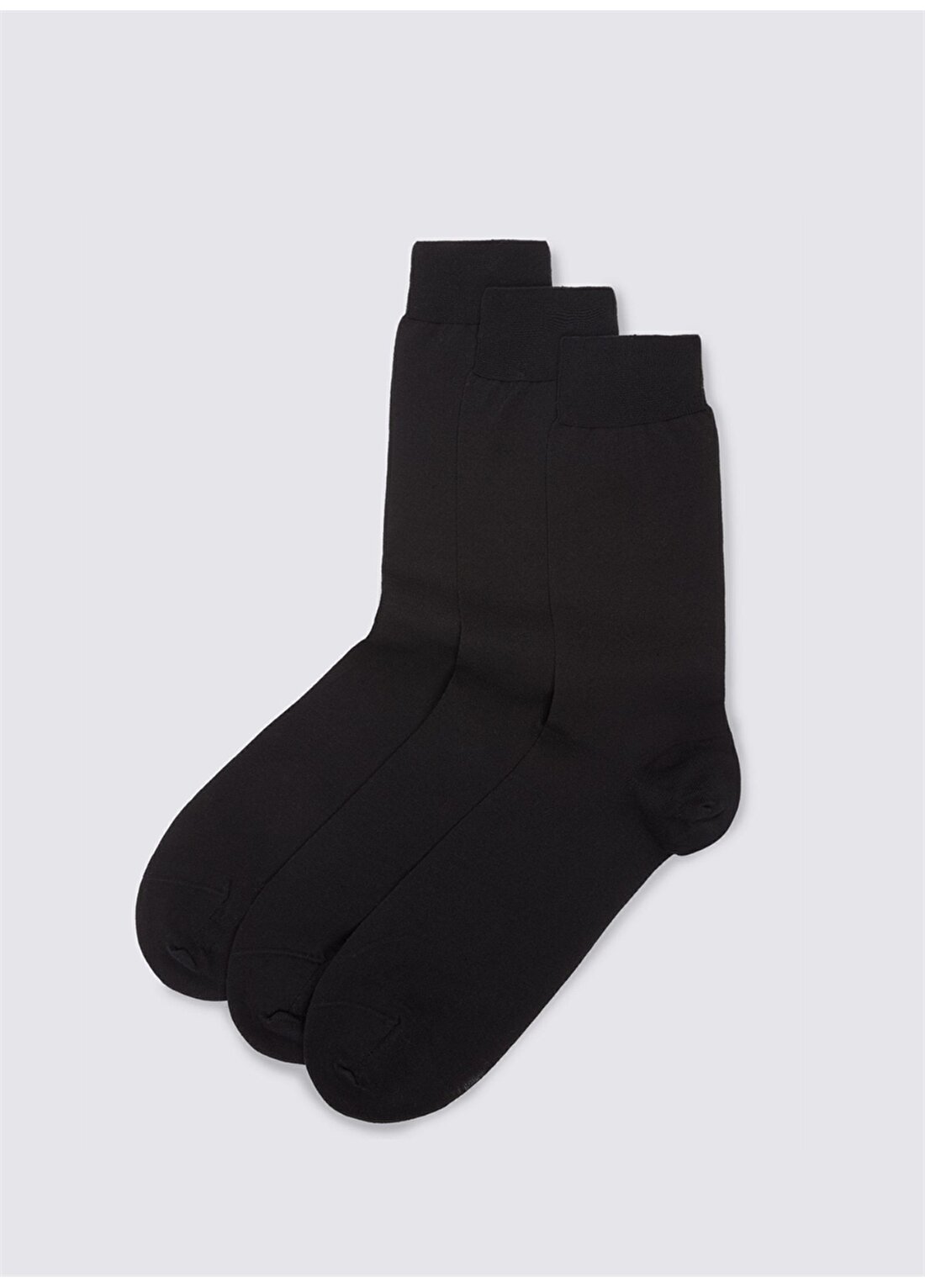 Marks & Spencer Siyah Erkek Saf Pamuklu 3'Lü Çorap Seti 7000