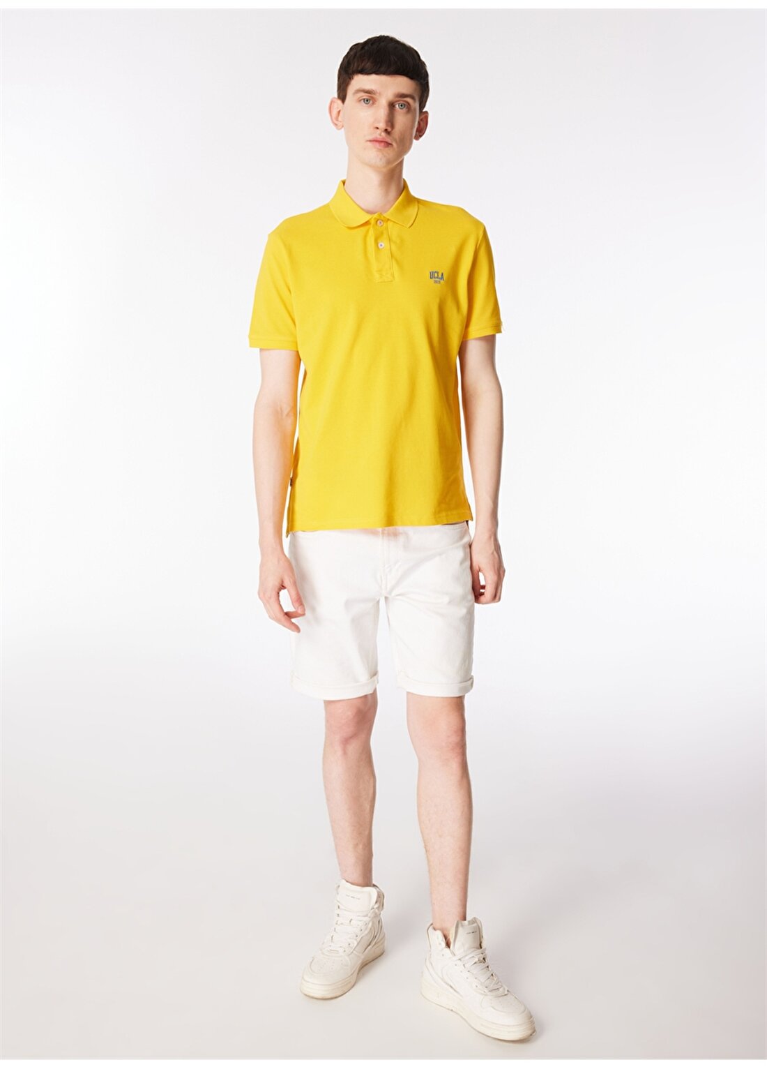Ucla Polo Yaka Sarı Erkek T-Shirt LAKES