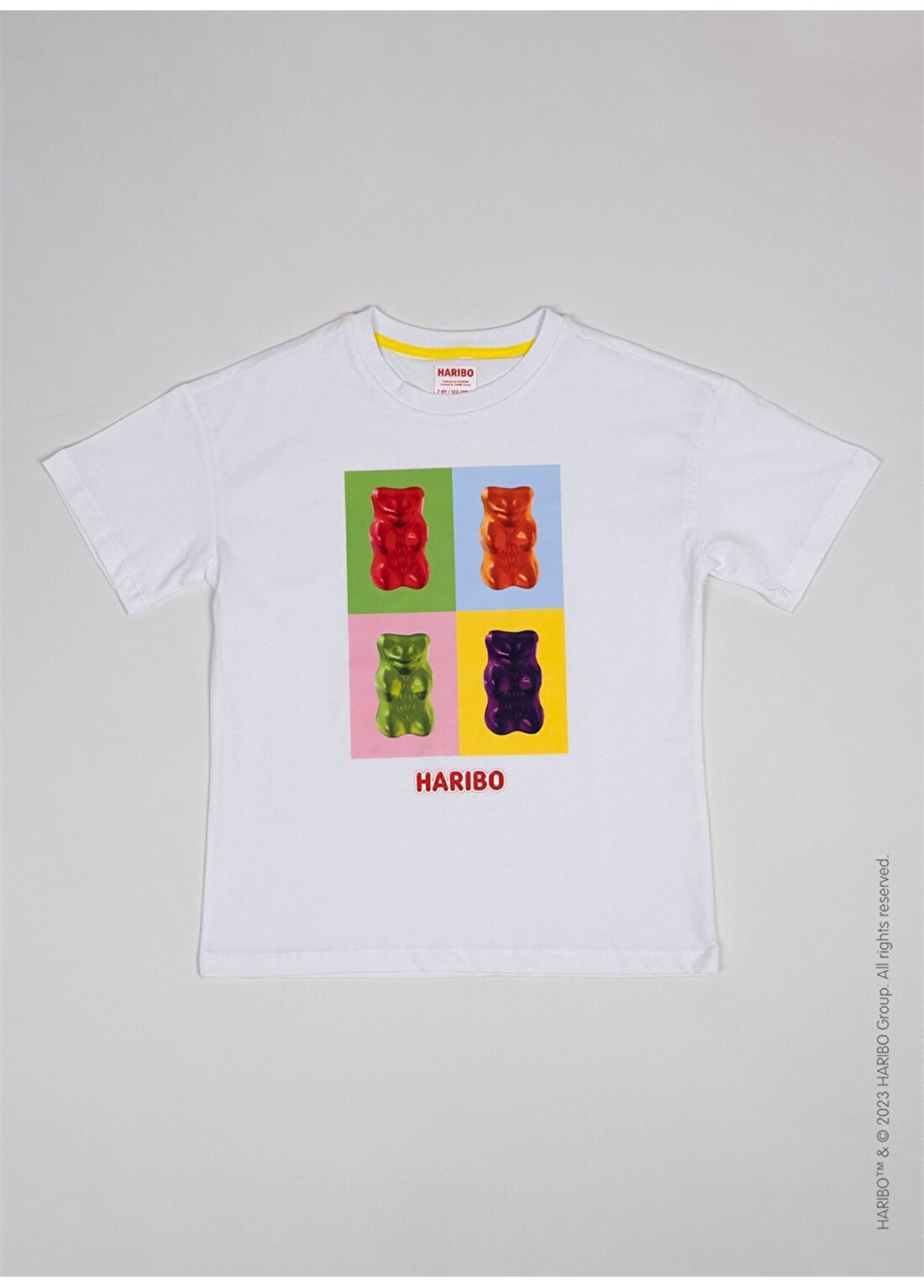 Haribo Baskılı Beyaz Erkek Çocuk T-Shirt HRBTXT011