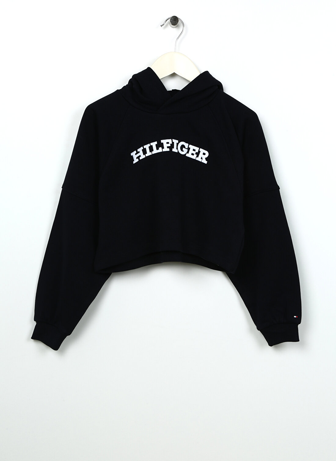 Tommy Hilfiger Mavi Kız Çocuk Kapüşonlu Uzun Kollu Sweatshirt KG0KG07381   