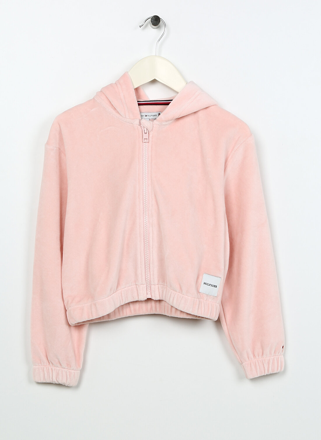 Tommy Hilfiger Pembe Kız Çocuk Kapüşonlu Uzun Kollu Sweatshirt KG0KG07376   