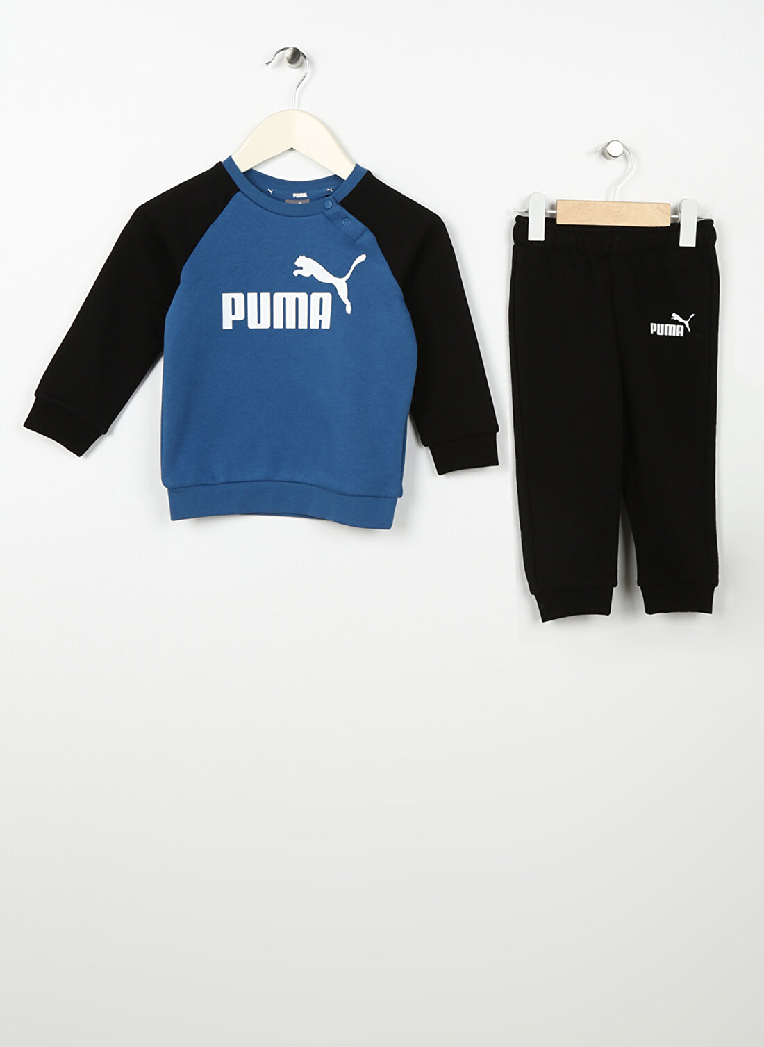 Puma Mavi Bebek Eşofman Takımı 84614317 Minicats ESS Raglan Jogger