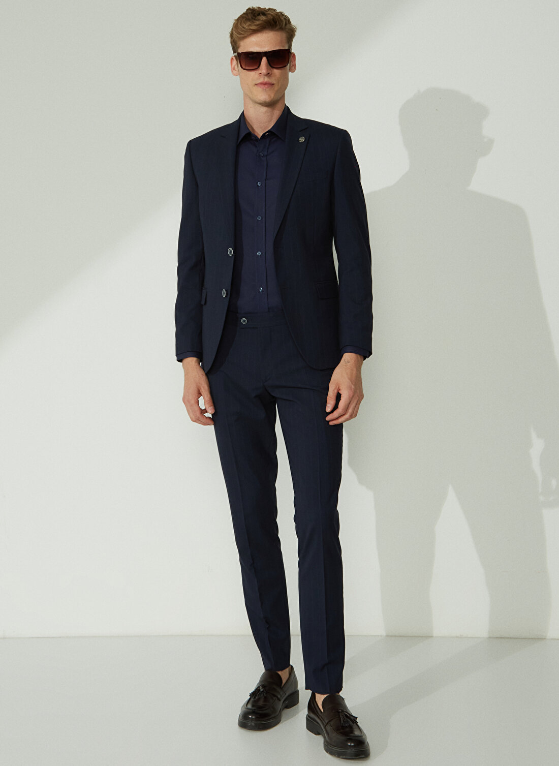 Pierre Cardin Normal Bel Extra Slim Lacivert Erkek Takım Elbise N00090/EXT