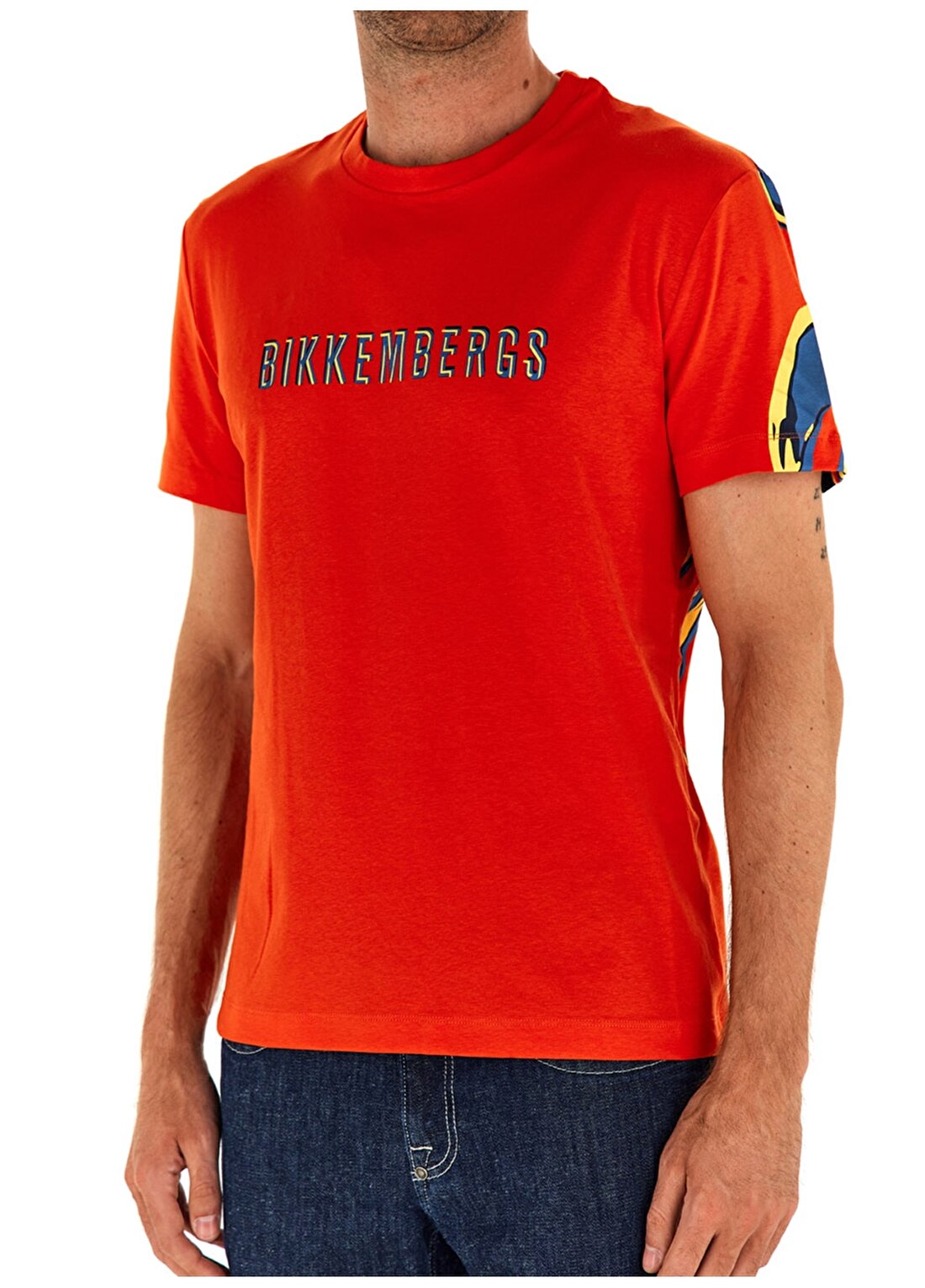 Bikkembergs Turuncu Erkek T-Shirt C 4 101 3H