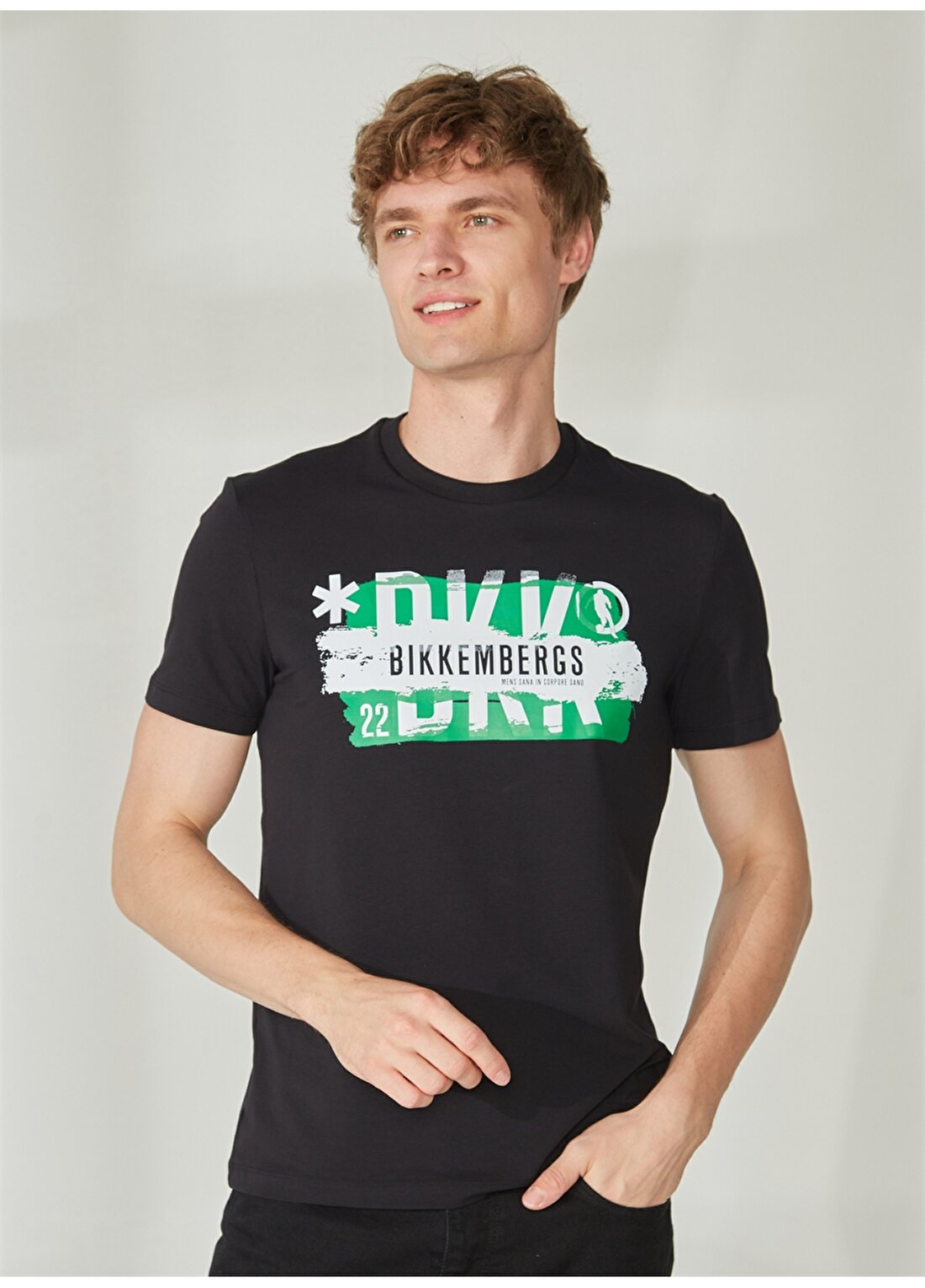 Bikkembergs Siyah Erkek T-Shirt C 4 101 3G