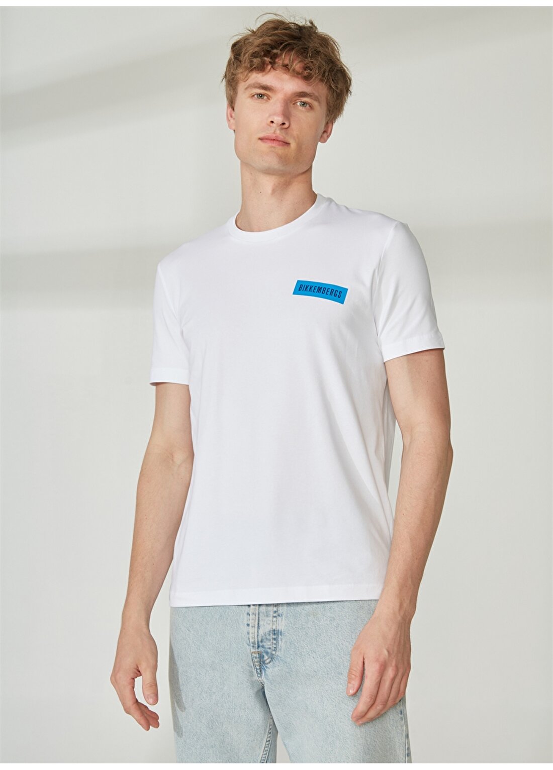 Bikkembergs Beyaz Erkek T-Shirt C 4 101 3N