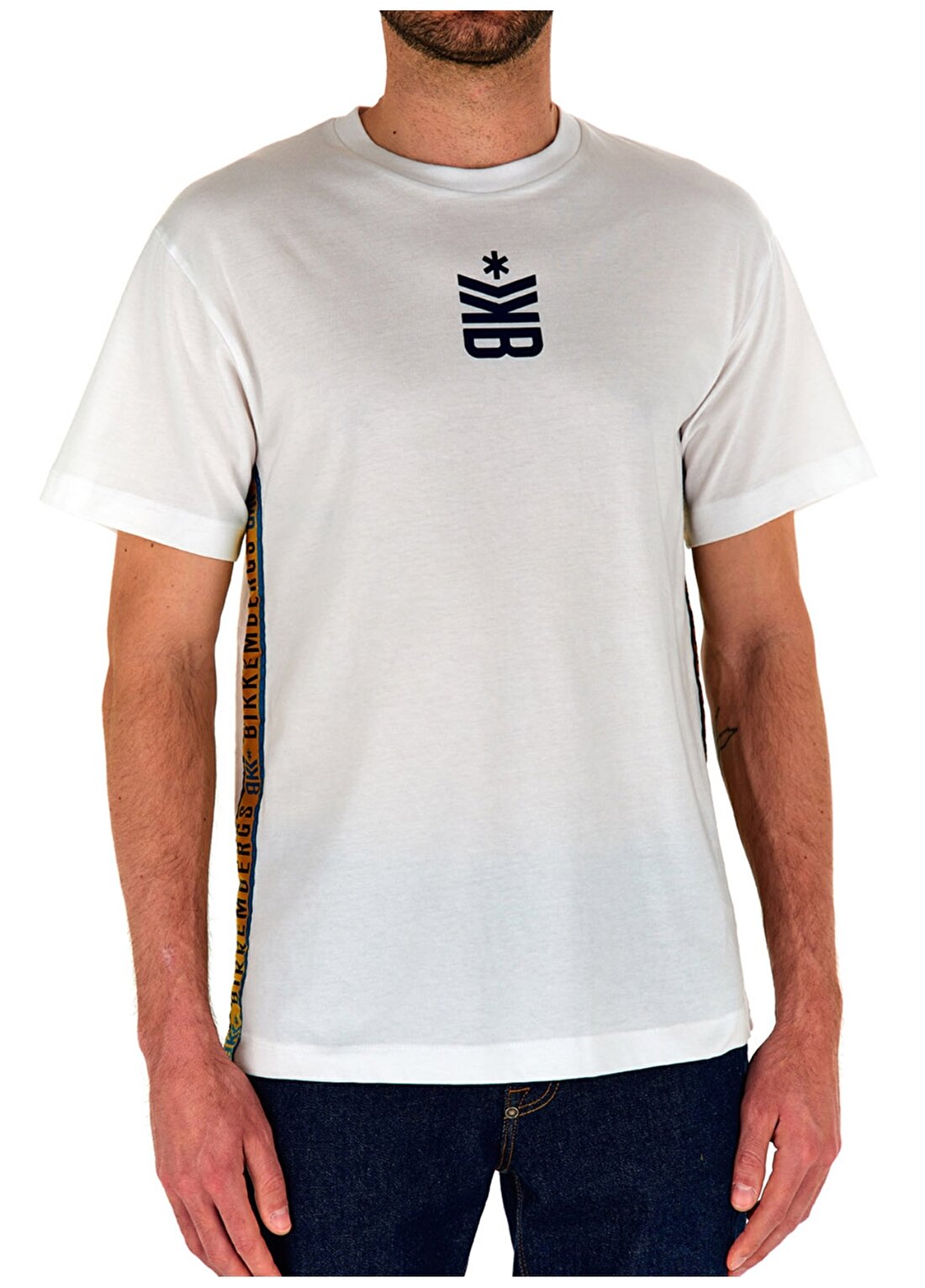 Bikkembergs Beyaz Erkek T-Shirt C 4 114 22
